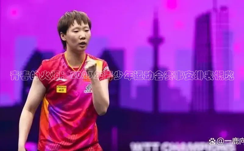 青春的火炬：2023年青少年运动会赛事安排表概览